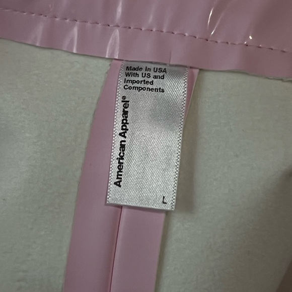 american apparel baby pink patent leather skirt size large - Picture 3 of 3